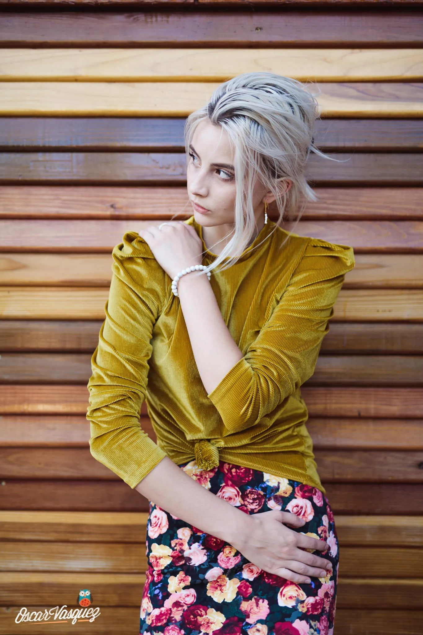 Ribbed Puff-Sleeve Top