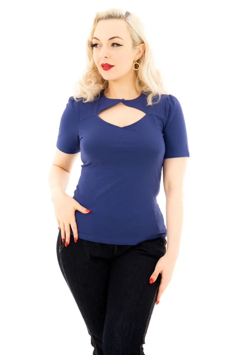 Ro Rox Eva 1950's Vintage Style Top Blouse