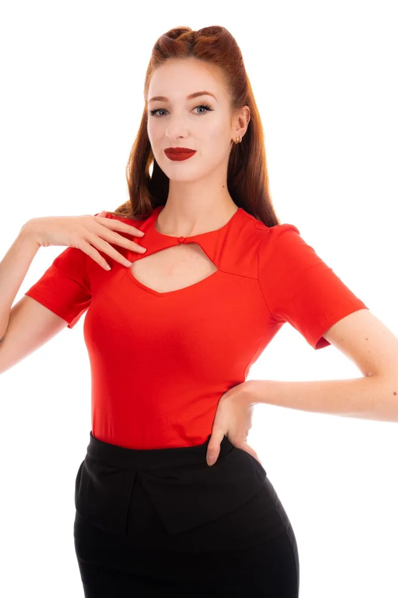 Ro Rox Eva 1950's Vintage Style Top Blouse