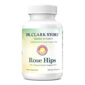 Rose Hips Suplemento, 500 mg, 100 Cápsulas