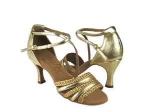 S9278 Gold Leather & Gold Braid