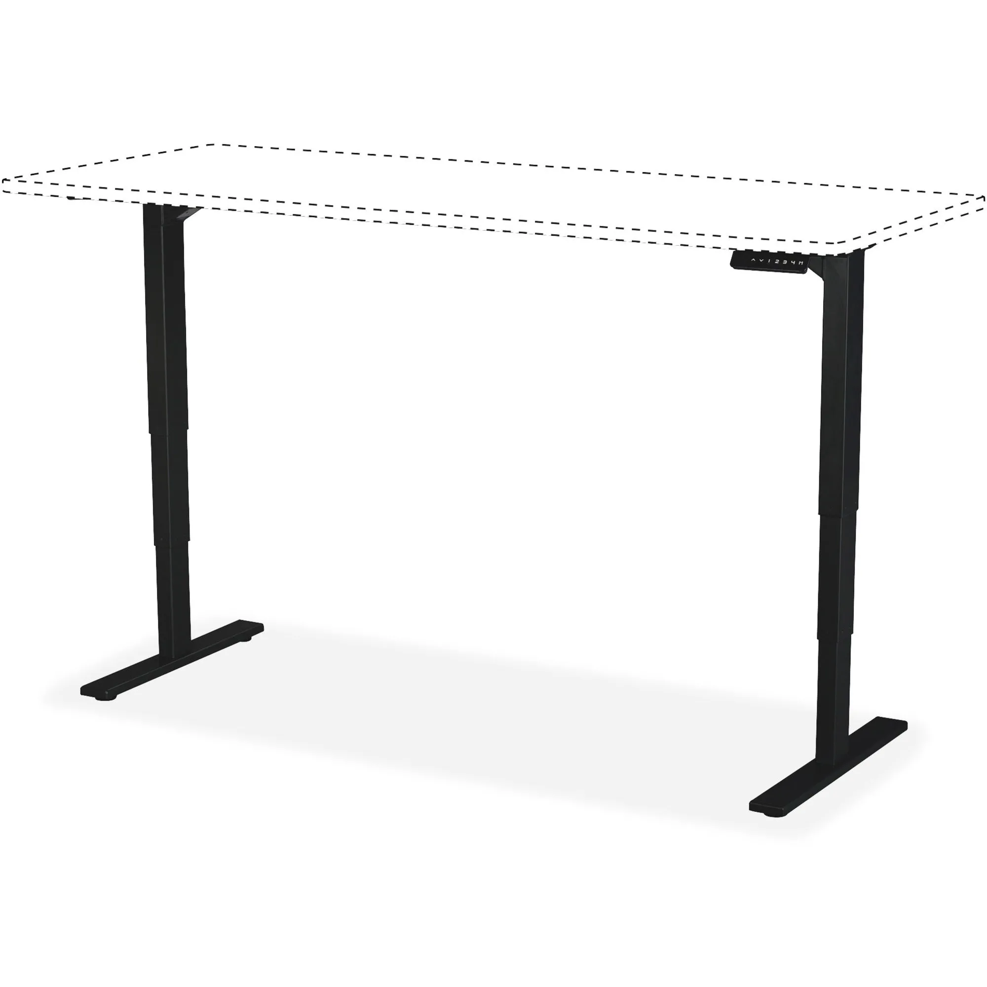 Safco Electric Height-Adjustable Teaming Table Base