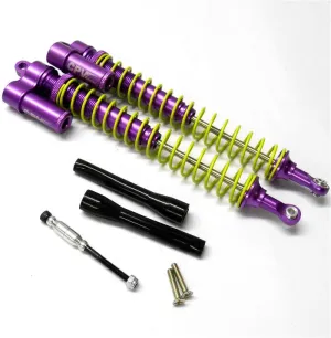 SAV042P Savage Purple Alloy Piggyback Oil Filled Shock Absobers Dampers x 2 1/8