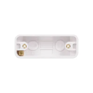 Schneider Electric GGBL9116A Lisse White Moulded 1G 16mm Deep Architrave Surface Pattress Box