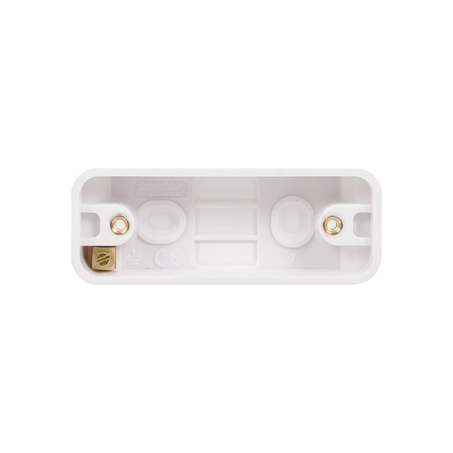Schneider Electric GGBL9116A Lisse White Moulded 1G 16mm Deep Architrave Surface Pattress Box