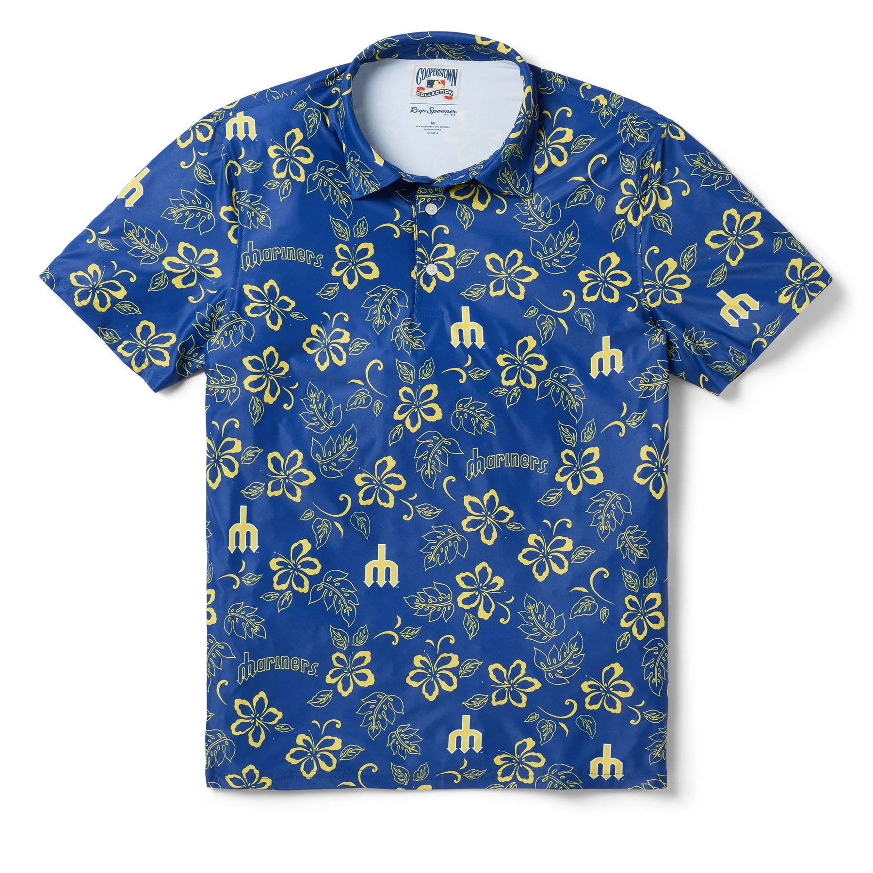 SEATTLE MARINERS COOPERSTOWN PERFORMANCE POLO