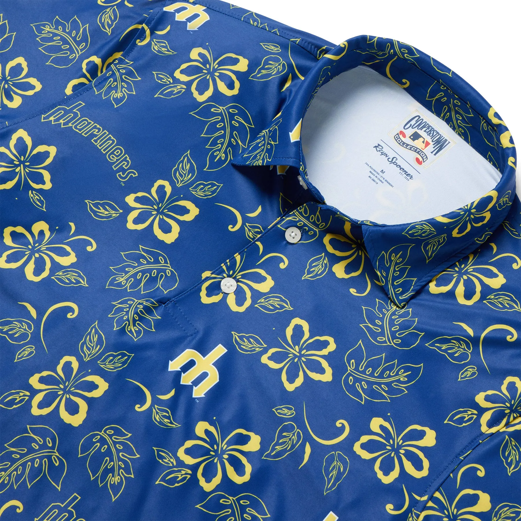 SEATTLE MARINERS COOPERSTOWN PERFORMANCE POLO