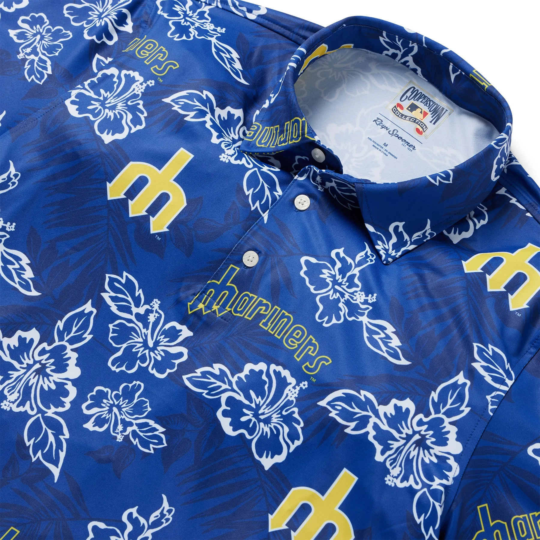 SEATTLE MARINERS COOPERSTOWN PERFORMANCE POLO