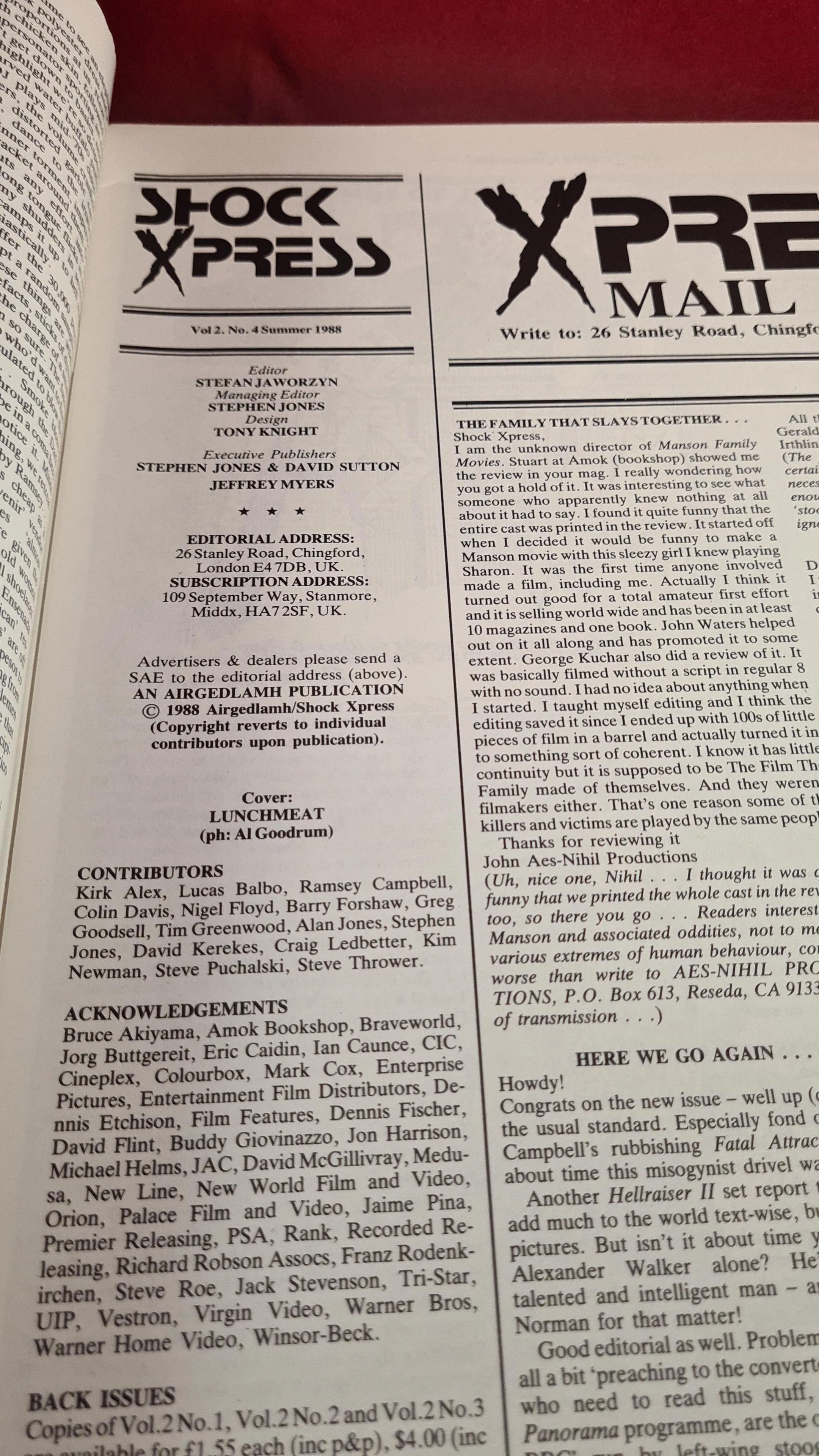 Shock XPress Volume 2 Issue 4 Summer 1988