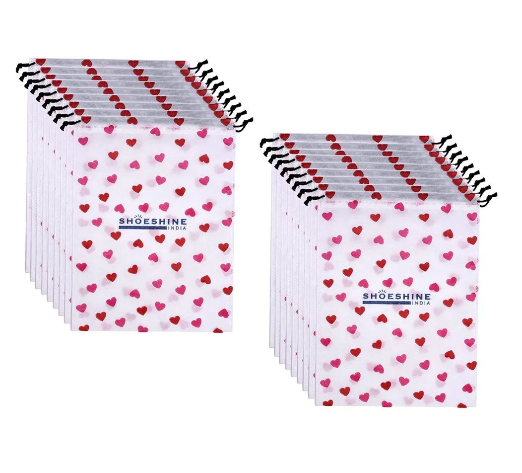 SHOESHINE Shoe Bag (Pack of 24) Shoe Storage bag for home & travel - Blue Dot