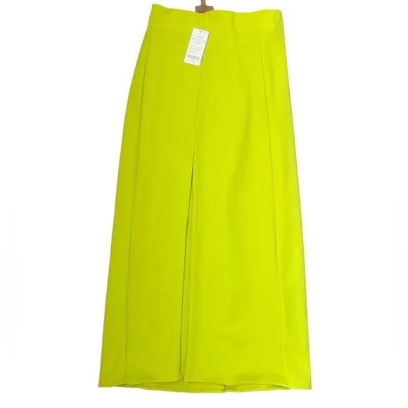 Show Me Your Mumu Cecilia Midi Skirt Citrine Stretch Size Small NWT