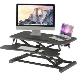 Sit and Stand Adjustable Standing Desk Dual Tiered Height Adjustable Standing Desk Converter