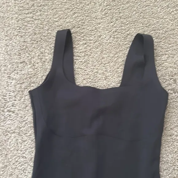 SKIMS NWOT Black Onyx Body Shaping Scoop-Neck Tank Mini Dress S