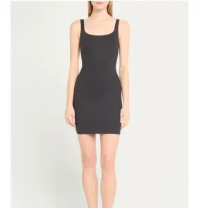 SKIMS NWOT Black Onyx Body Shaping Scoop-Neck Tank Mini Dress S