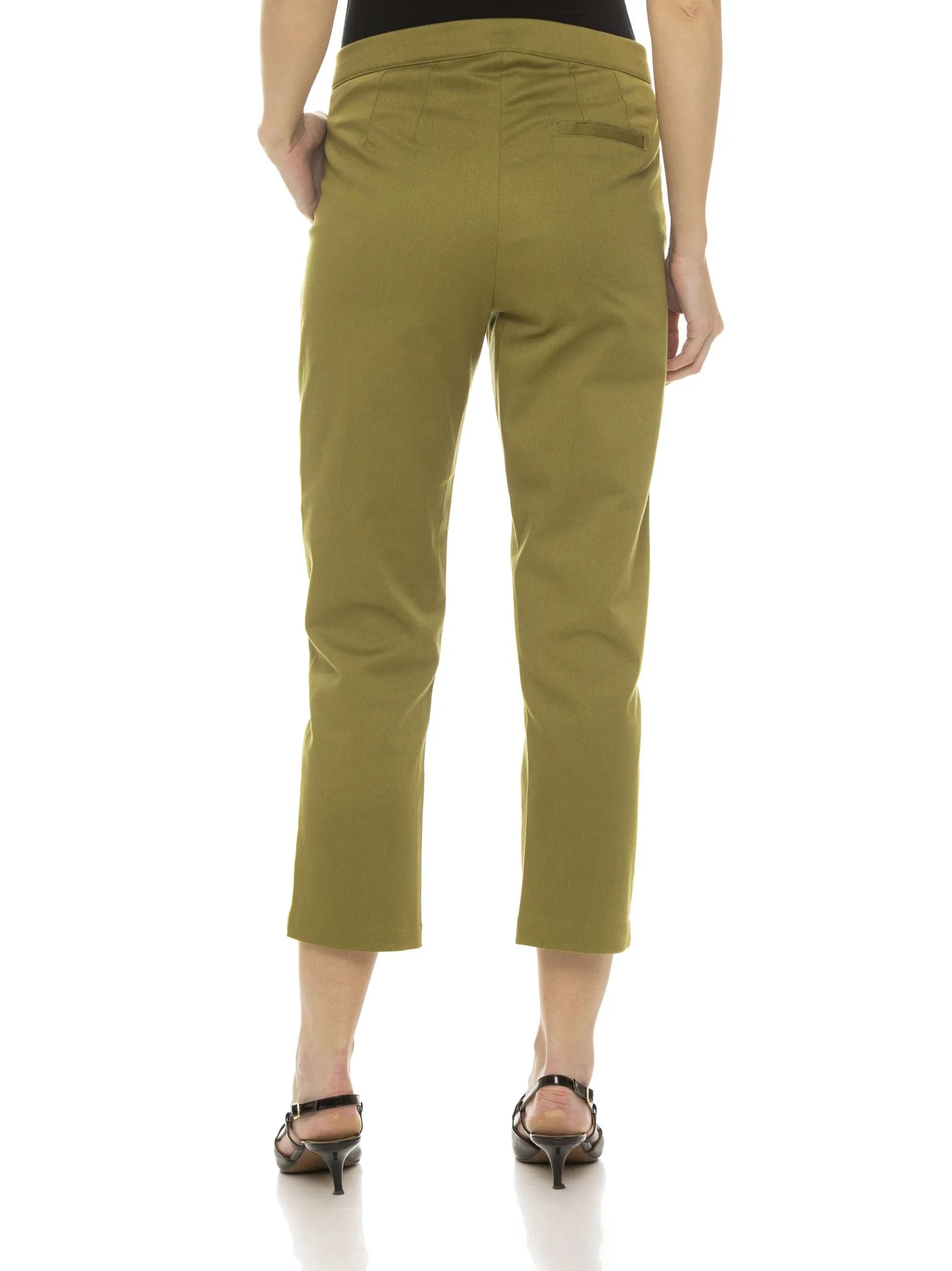 SLIM CROPPED PANT (GOLD)