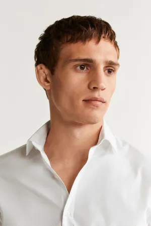 Slim Fit Stretch Cotton Shirt