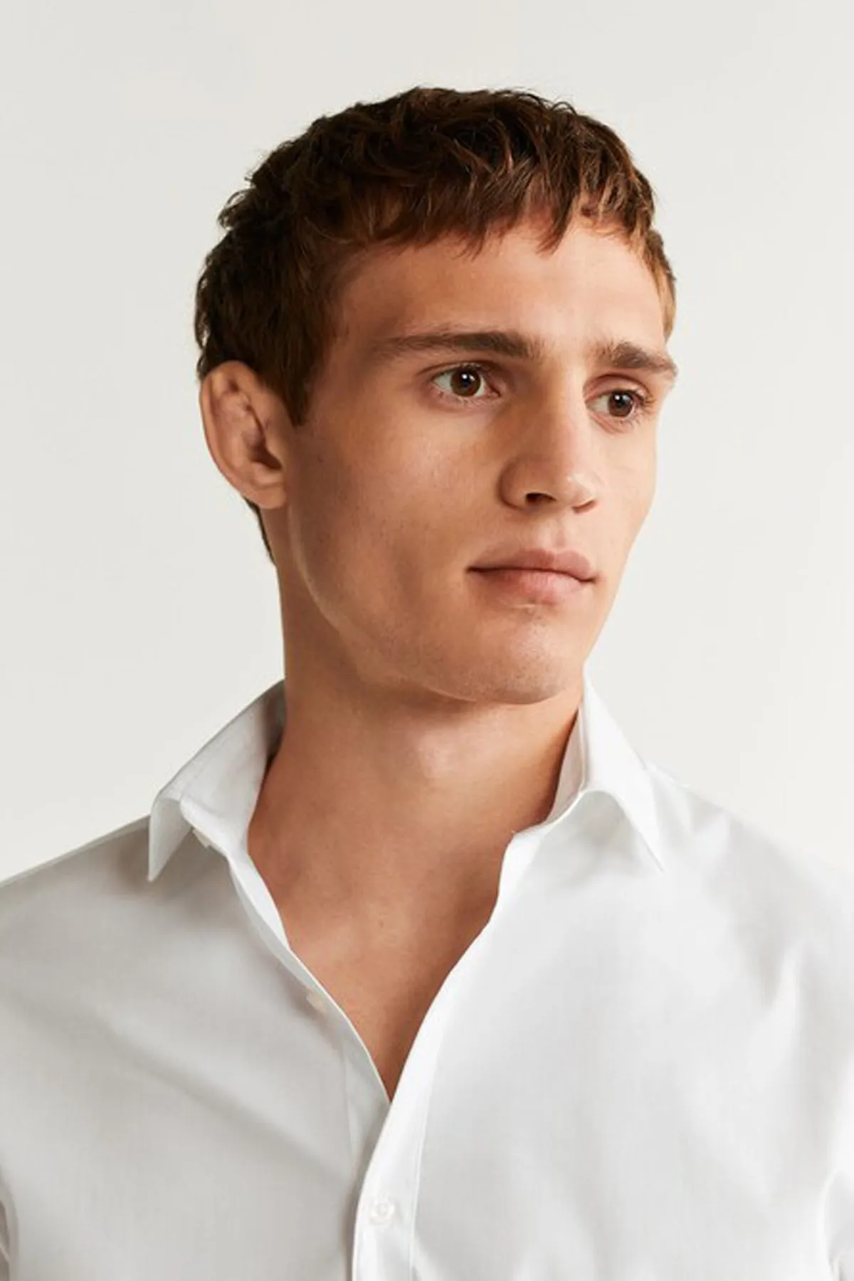 Slim Fit Stretch Cotton Shirt