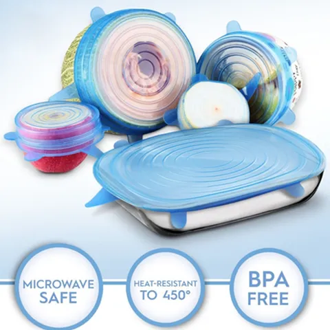 Smart Kitchen "Stretch & Seal" Lids (6 pcs set)