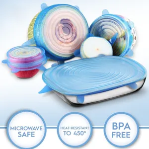 Smart Kitchen "Stretch & Seal" Lids (6 pcs set)