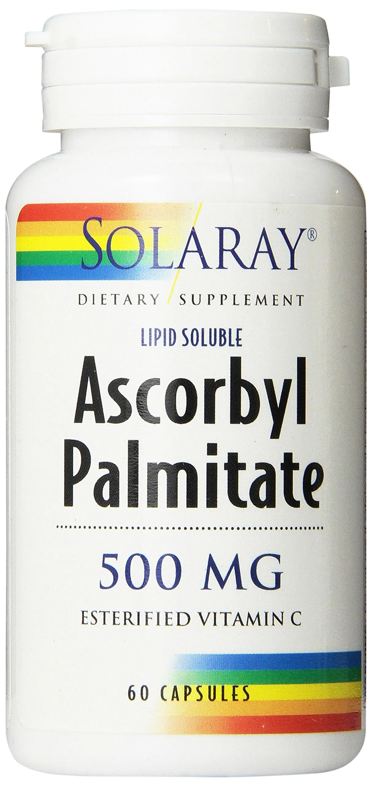 Solaray Ascorbyl Palmitate Suplemento, 500 mg, 60 unidades
