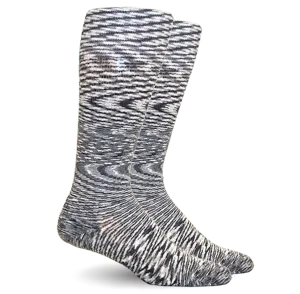 Space Dyed Cotton Grey/White Energy Socks