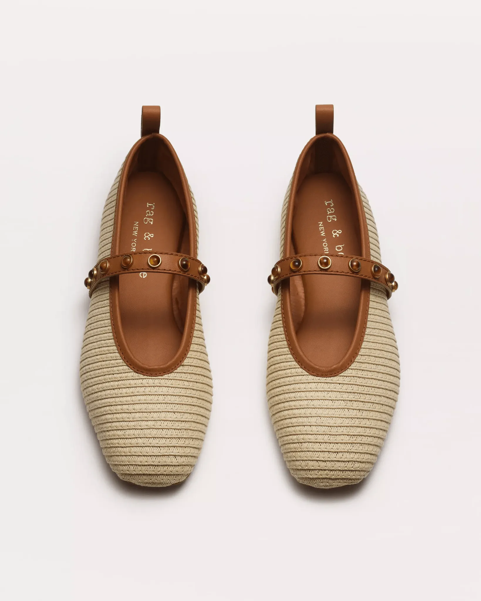 Spire Straw Mary Janes in Natural