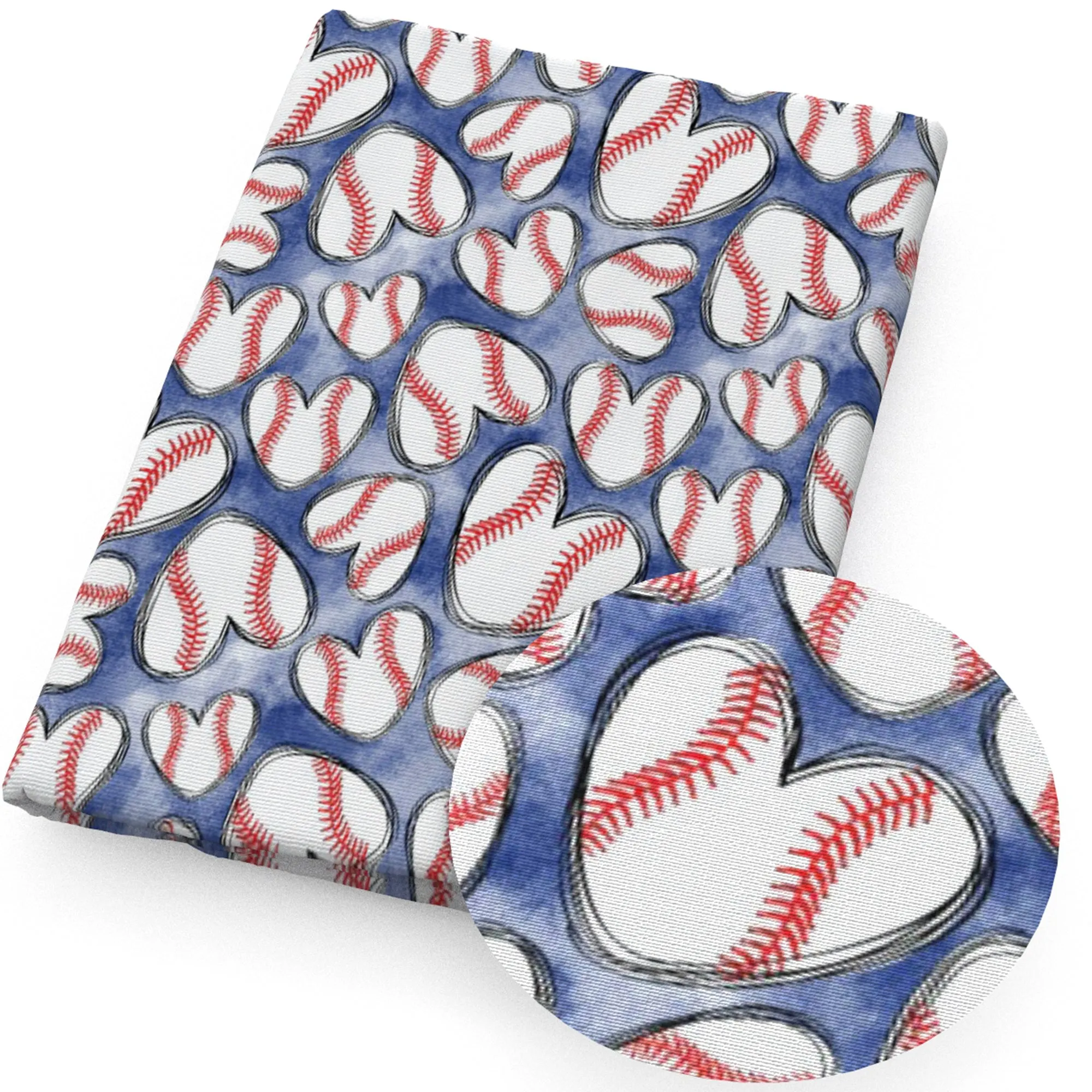 Sports Theme Printed Fabric