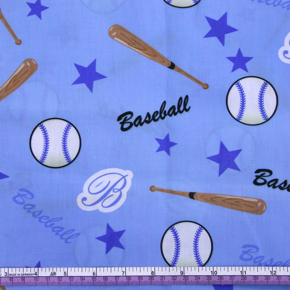 Sports Theme Printed Fabric