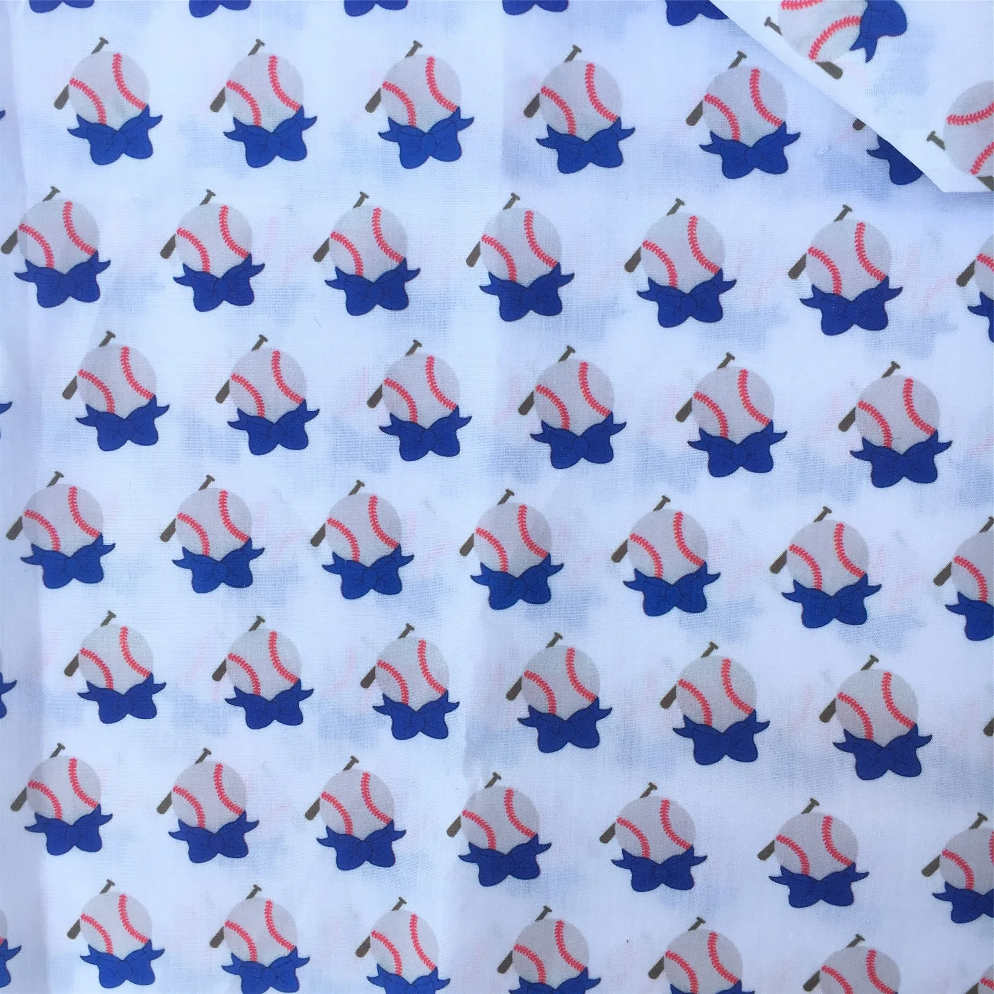 Sports Theme Printed Fabric