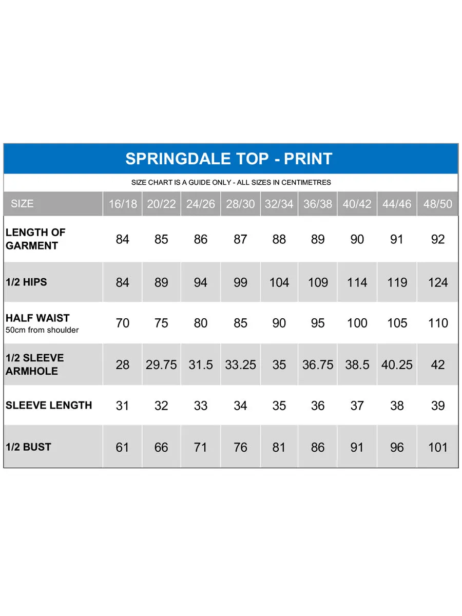 Springdale Top - Print*