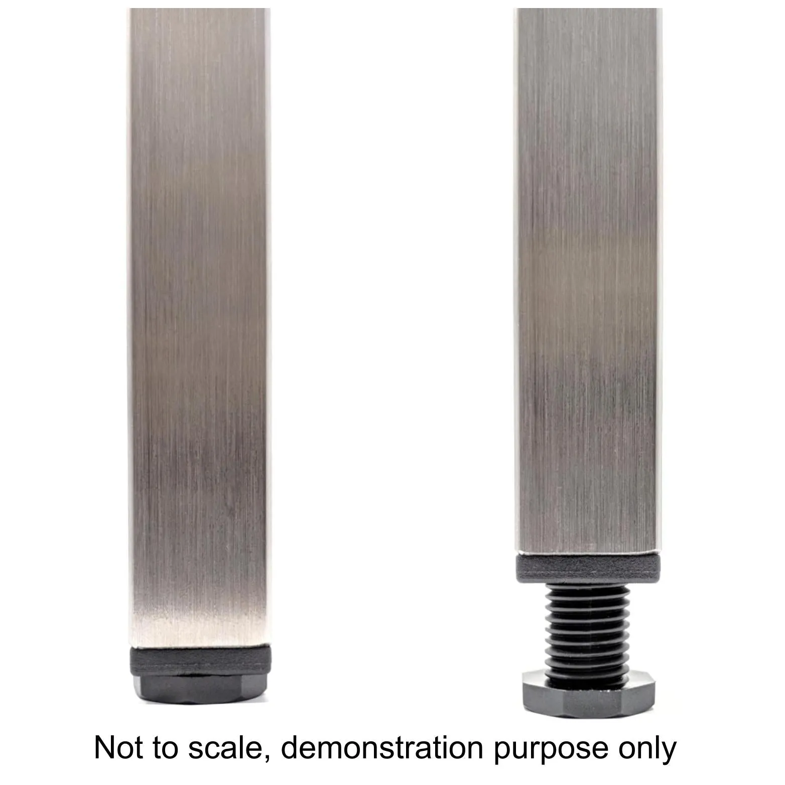 Square Tube Inserts 45mm x 45mm Height Adjustable | Made in Germany | Keay Vital Parts