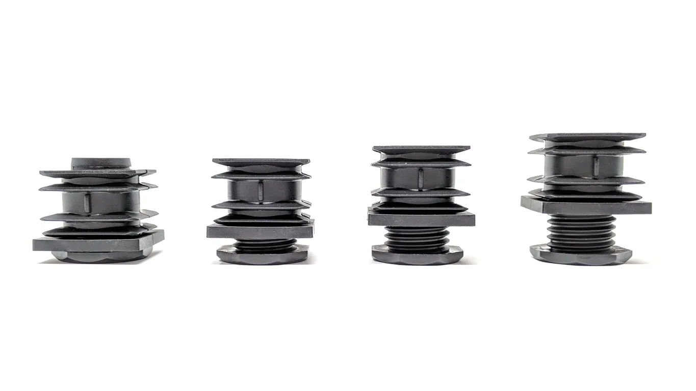 Square Tube Inserts 45mm x 45mm Height Adjustable | Made in Germany | Keay Vital Parts