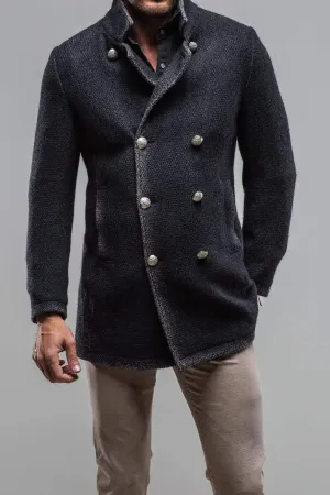St. Christoff Wool Jacket In Navy