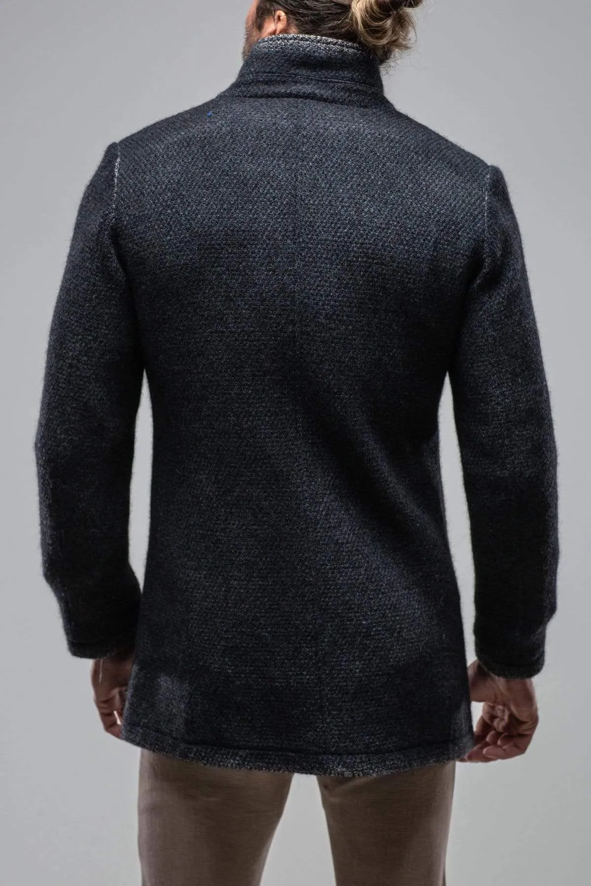 St. Christoff Wool Jacket In Navy