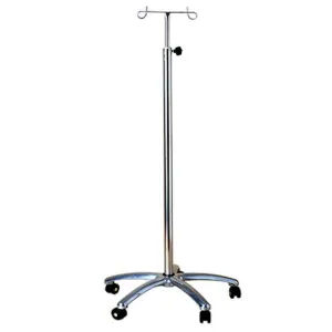 Stainless Steel Infusion Stand | Adjustable Height | 2 Hook
