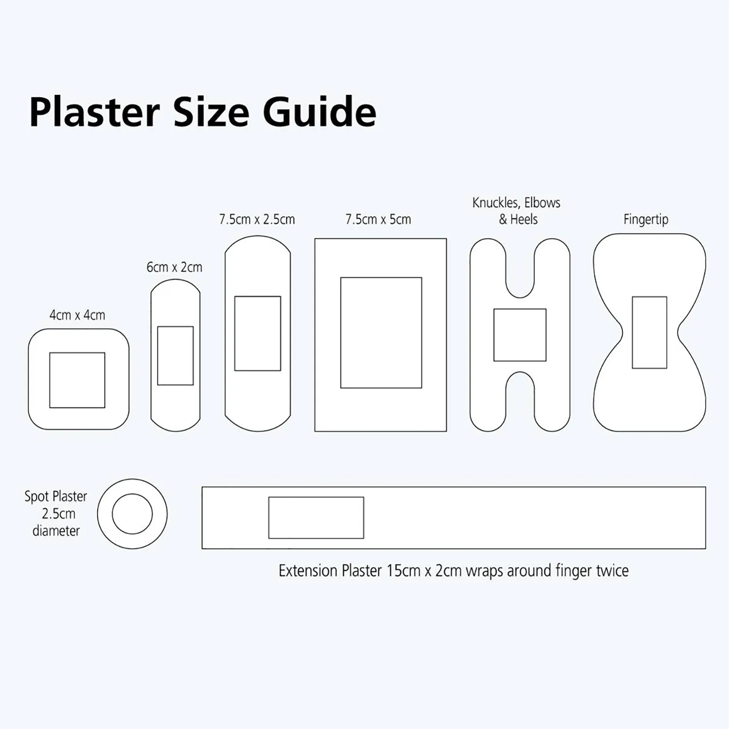 Steroflex Stretch Fabric Plasters | 7.5cm x 5cm | Pack of 50