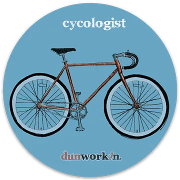 Sticker Cycologist 4" Round