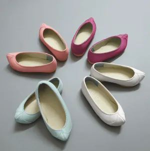 Stitched Solid Girl Hanbok Shoes (130~140mm)