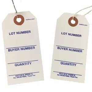 Stock #3 Tag - Wired (1000/Box)