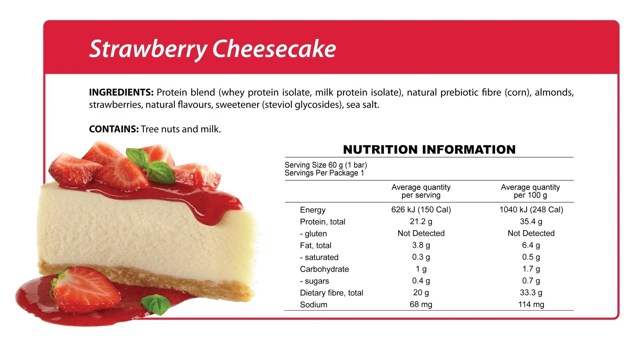 Strawberry Cheesecake Smart Protein Bar