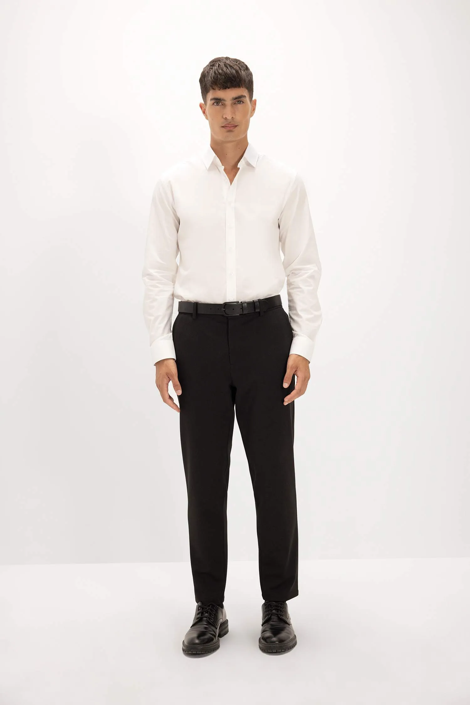 Summer Fabric Jogger Pants Each Way Stretcher With Lace-Up Rubber Plain Leg Pockets