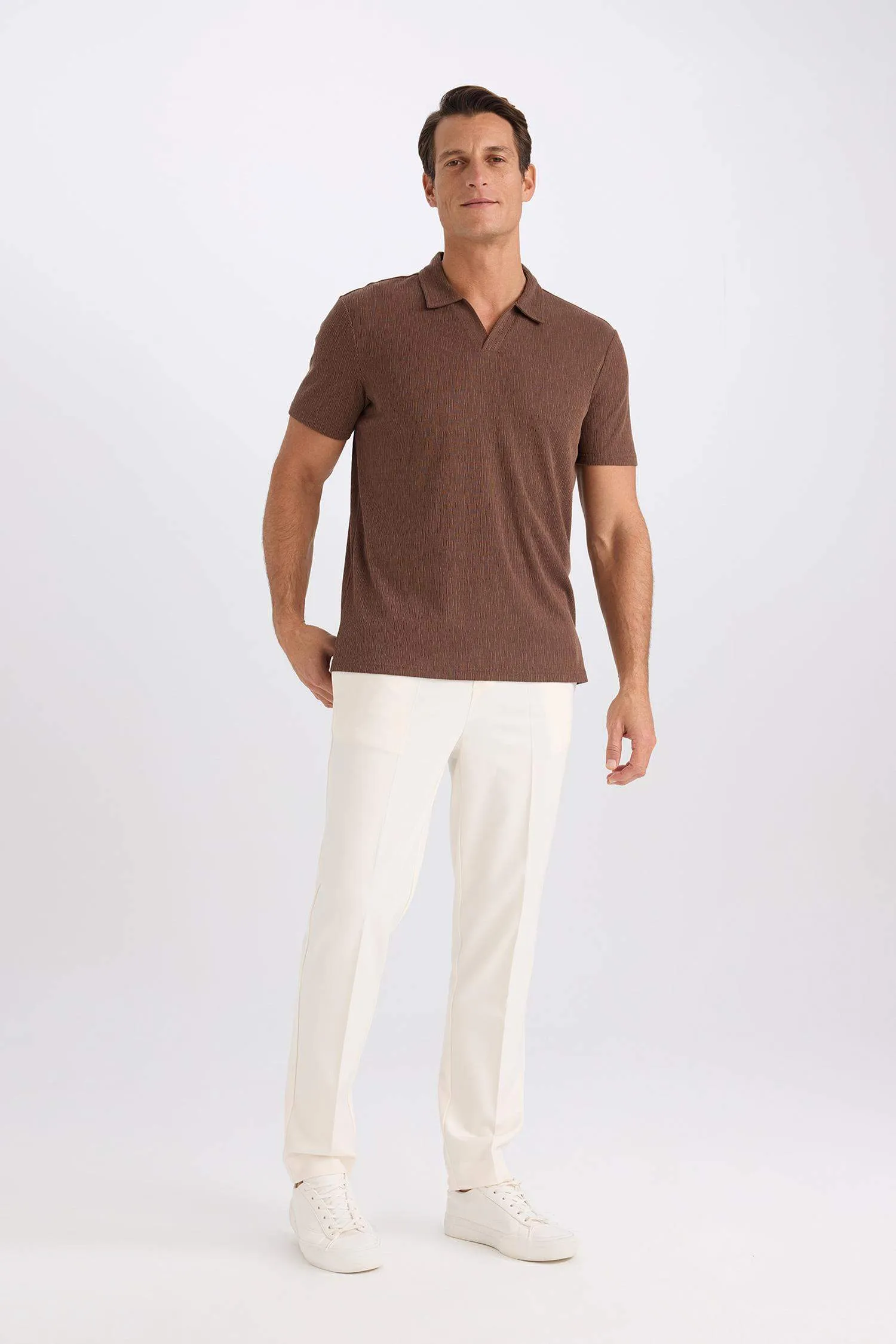 Summer Fabric Jogger Pants Each Way Stretcher With Lace-Up Rubber Plain Leg Pockets