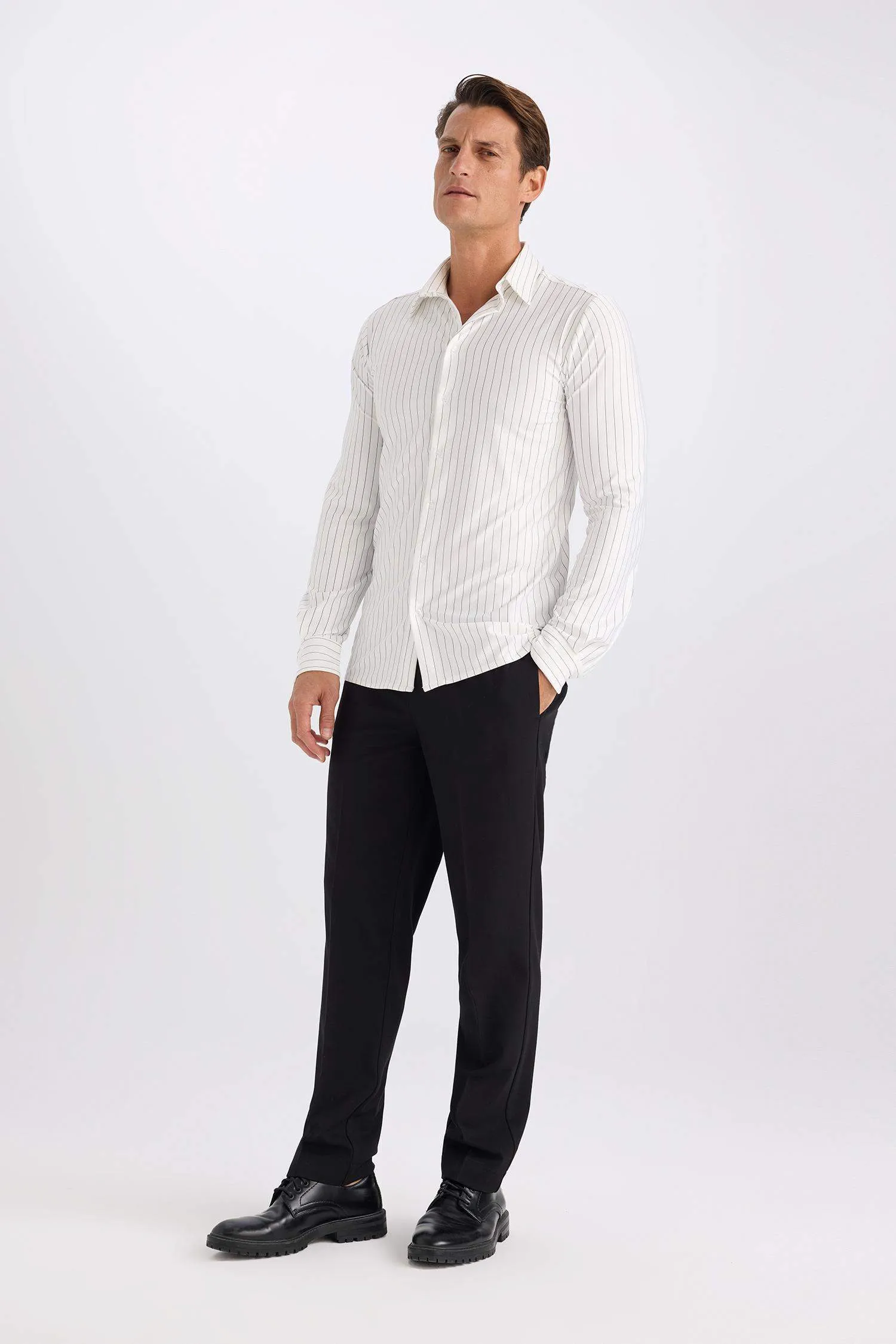 Summer Fabric Jogger Pants Each Way Stretcher With Lace-Up Rubber Plain Leg Pockets