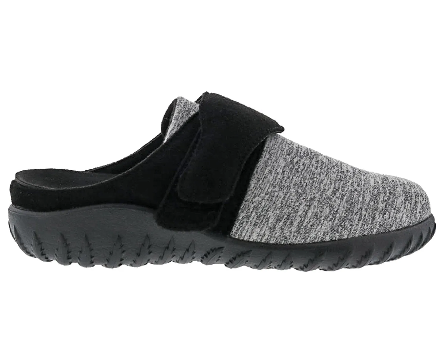SUNSHINE Black Microsuede/Grey Fabric Stretch
