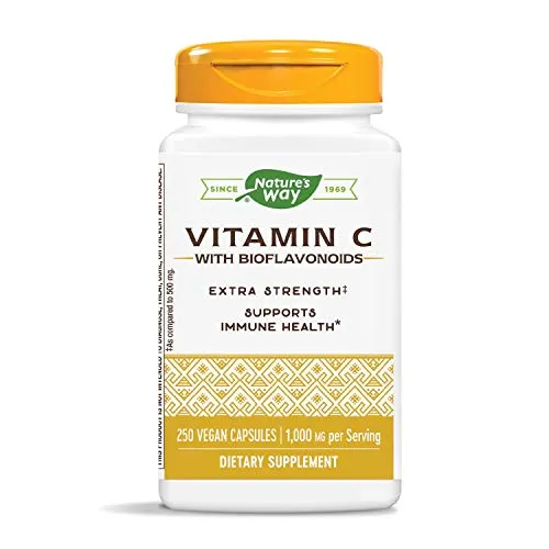 Suplemento Nature's Way Vitamina C 1000 con bioflavonoides, 15465, 250, 1, 1