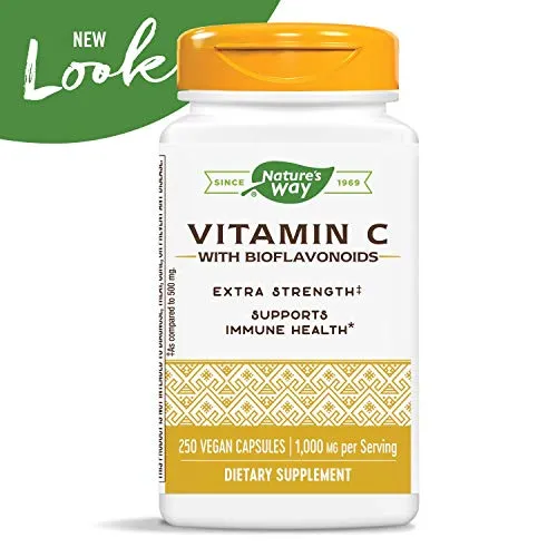 Suplemento Nature's Way Vitamina C 1000 con bioflavonoides, 15465, 250, 1, 1