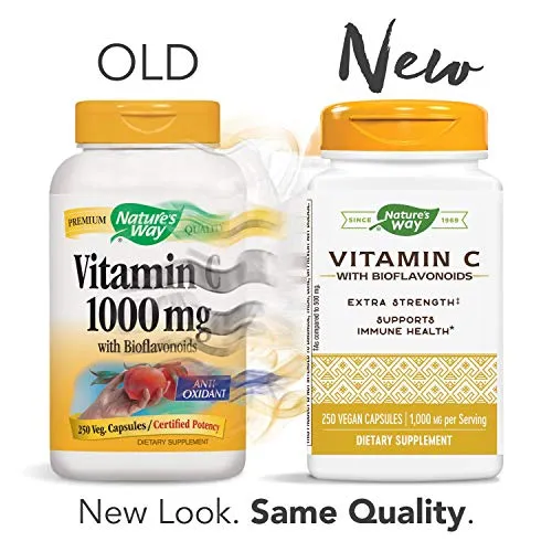 Suplemento Nature's Way Vitamina C 1000 con bioflavonoides, 15465, 250, 1, 1
