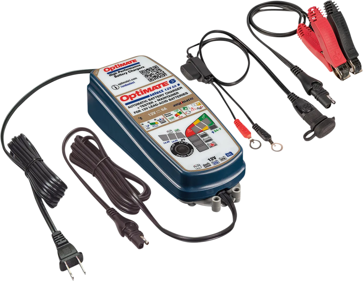Tecmate Optimate 6 Select Gold Series Charger (TM-371)