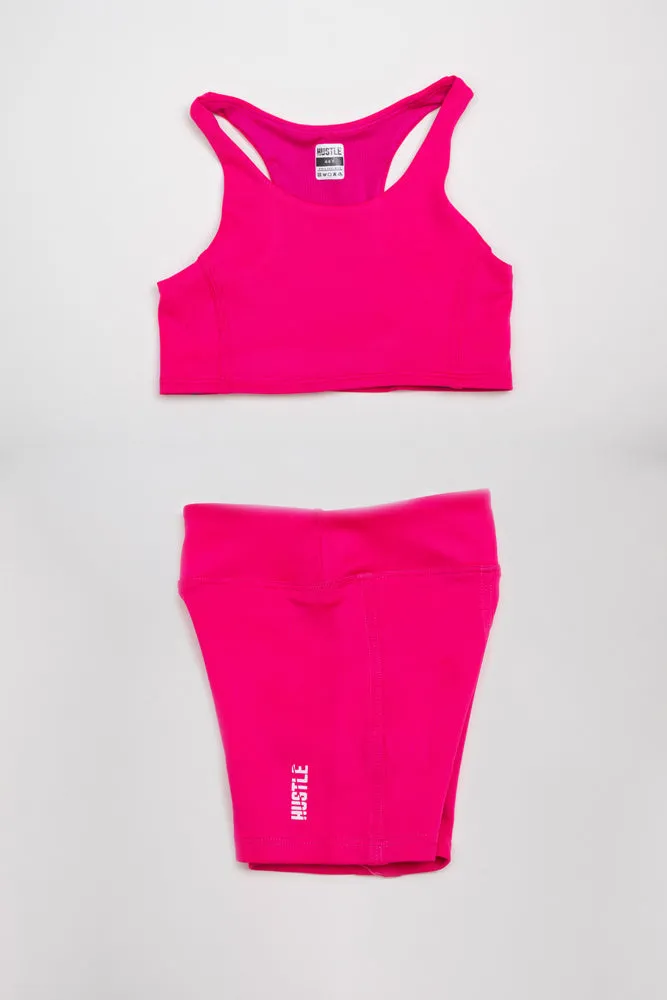 The Girls Razor Top Biker Shorts Set
