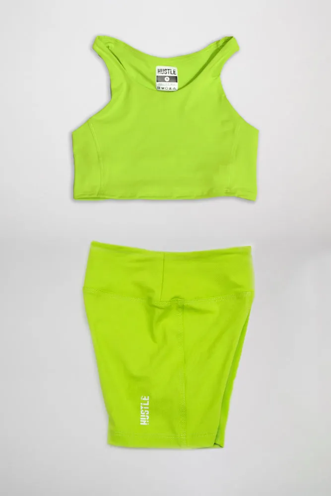 The Girls Razor Top Biker Shorts Set
